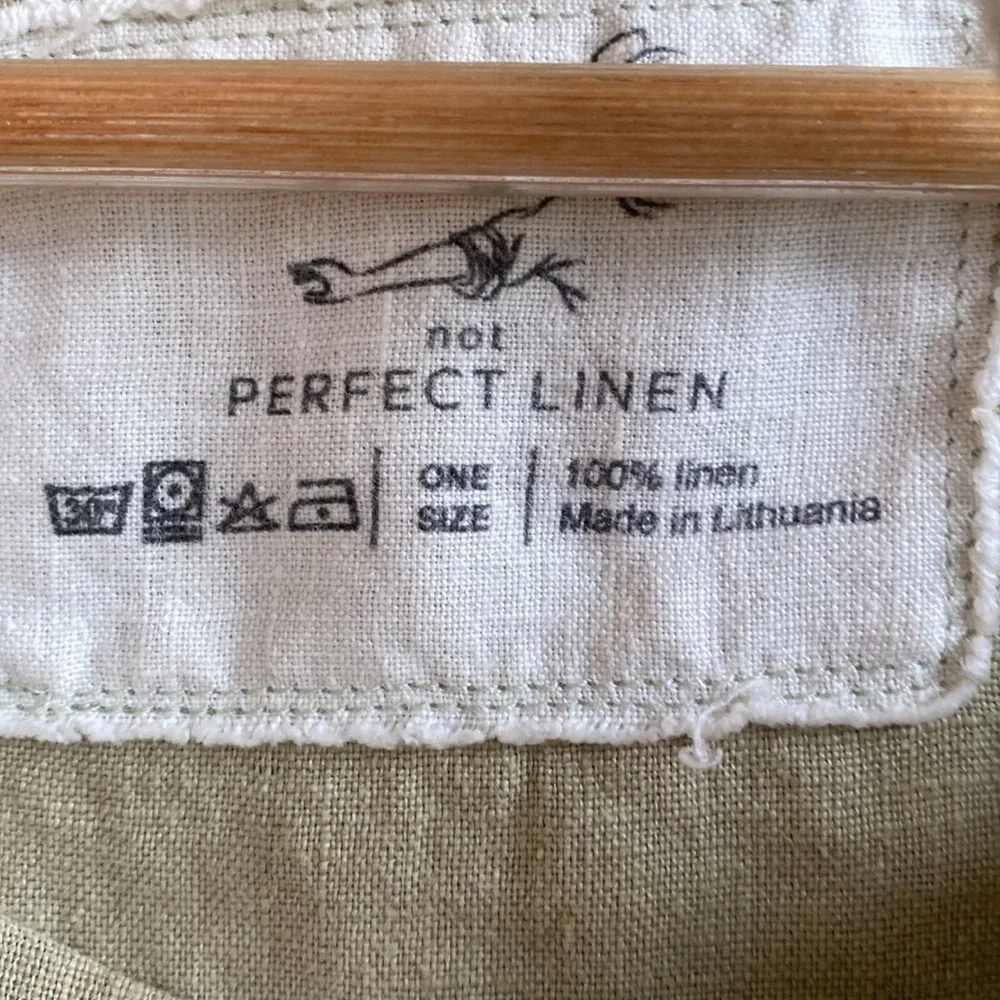 notPERFECTLINEN light green loose dress - Picture 2 of 4